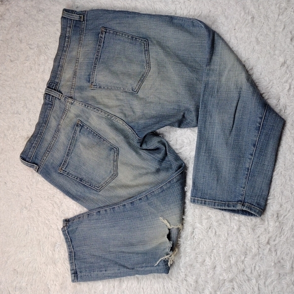 current/elliott Mississippi Destroy Blue High Rise The Skinny Boy Jeans - Picture 12 of 12